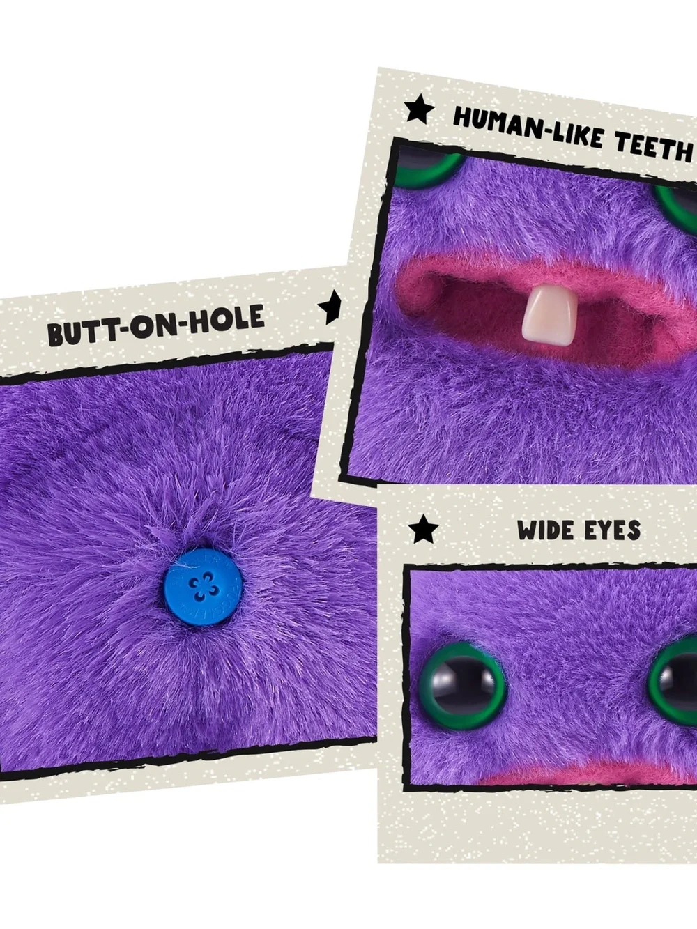 Mr. Needles mini plush toy from the ZURU Fuggler Baby Fugg Series 4